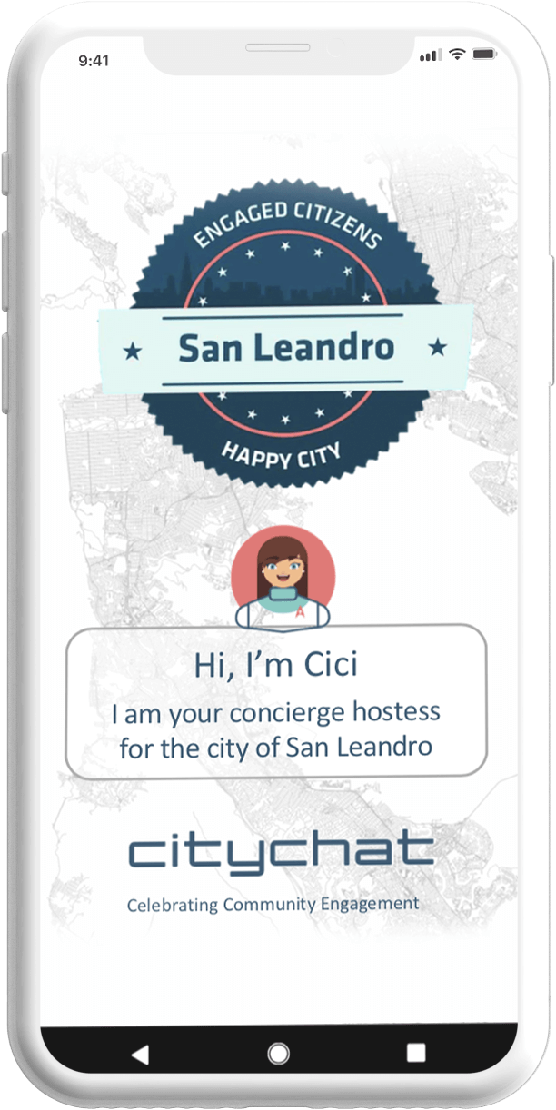 Mobile with chat page