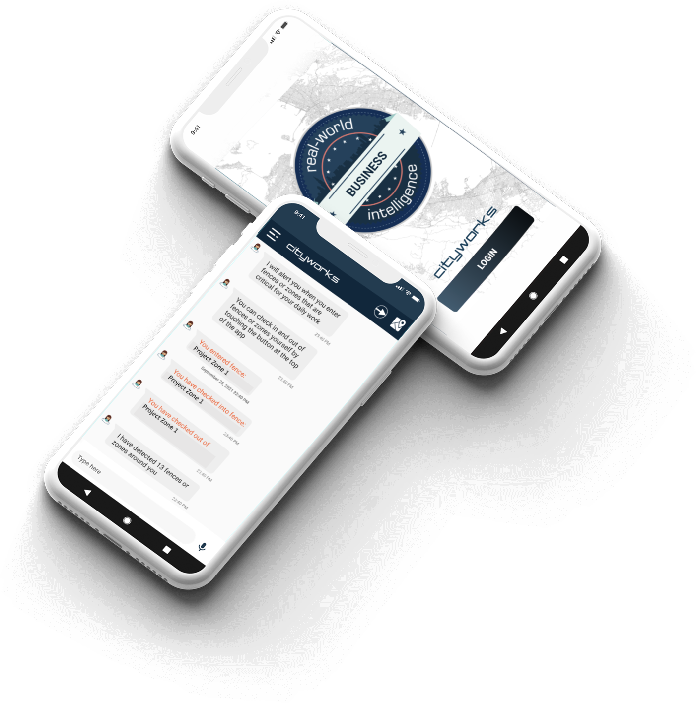 Mobile with chat page